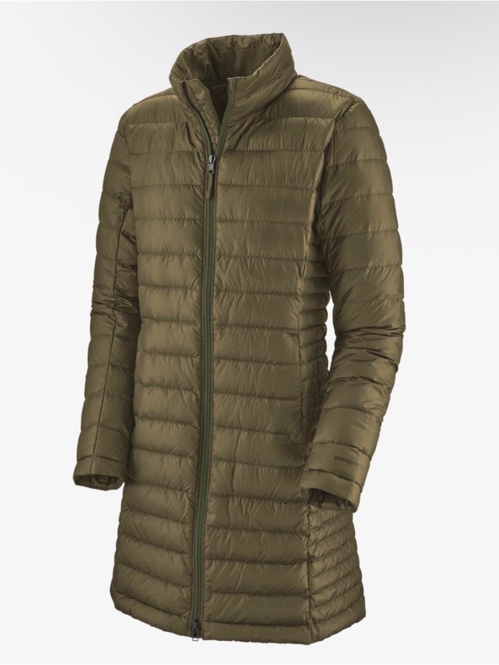 Patagonia Fiona Women's Olive Green Lightweight Down Parka — Size XS